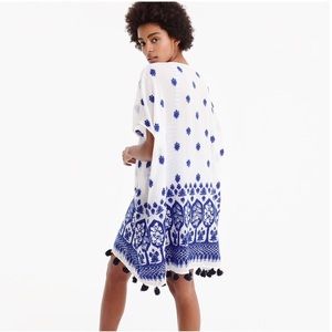 JCrew Jacquard Poncho CoverUp